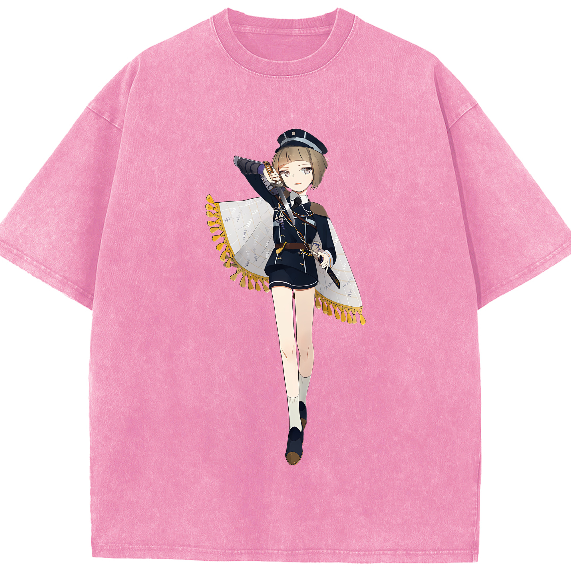 （画像用） 刀剣乱舞 Touken Ranbu 綿100% ヴィンテージ風 半袖Tシャツ（フロントプリント）